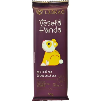 Čokoláda Mléčná čokoláda Veselá Panda bez laktózy - LÁSKAO 50g