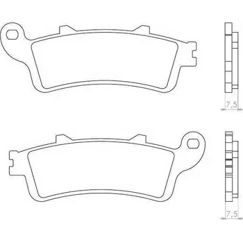Brzdový komplet Brenta organické brzdové destičky FT3023B/FT3189