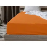 Jersey prostěradlo s lycrou oranžové 90 x 200 cm