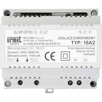 Domovní zvonek MIWI URMET 18A2 - Napájecí zdroj pro domácí telefon - Miwi-Urmet