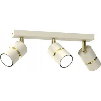Stropní svítidlo nastavitelné trubkové závěsné světlo 3x Gu10 béžovo-zlaté /LED/ TUBE