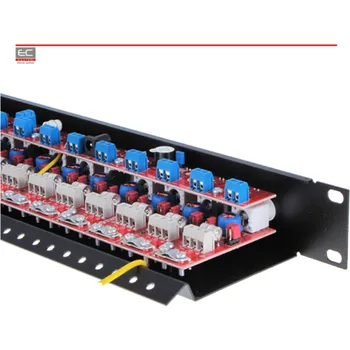 Přepěťová ochrana LHD-16R-EXT-FPS - 16kanálová přepěťová ochrana video trasy s transformátorem BNC-UTP a distribucí napájení - EWIMAR
