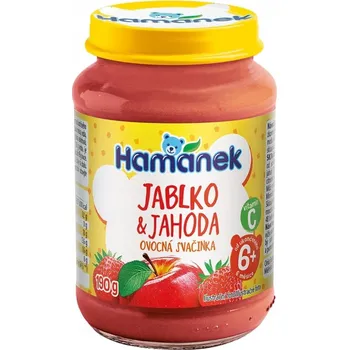 Hamánek Jahoda a jablko ovocná svačinka 6m+ (190 g)