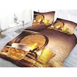 XPOSE® 3D povlečení PIVO 2 140x200 cm, 70x90 cm, 3D + Prodloužená možnost vrácení zboží do 50 dnů