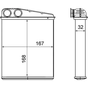 Výměník tepla, vnitřní vytápění MAHLE AH 16 000S