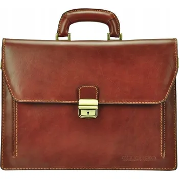 Pánská aktovka Gregorio pánská aktovka z pravé kůže, velká taška na dokumenty do práce