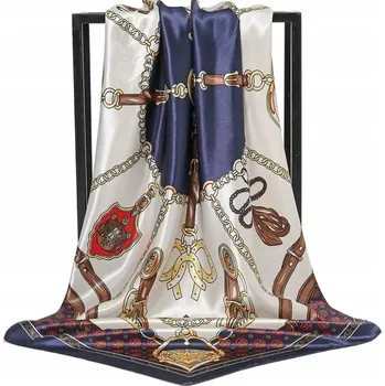 Šátek Luxusní nádherný hedvábný šátek 90 x 90 cm