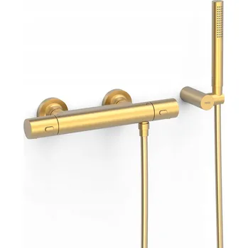 Vodovodní baterie Sprchová baterie Tres Over-Wall zlatá