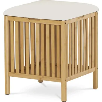 Botník Taburet s úložným prostorem, bambus, přírodní, DR-B066 NAT