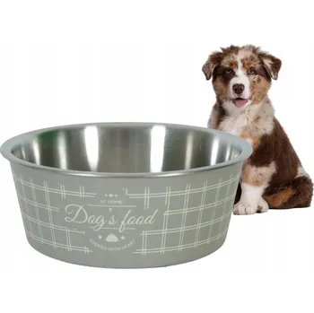 Miska pro psa Jedna kovová miska Zolux šedá 0,75 l