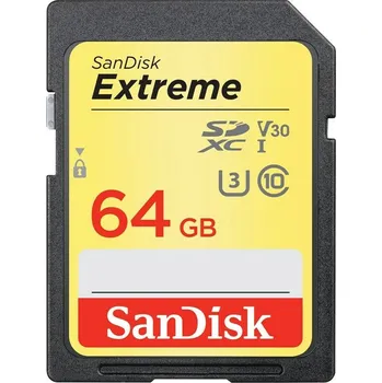 Počítač Paměťová karta SanDisk SDXC Extreme 64GB UHS-I U3 (170R/80W)