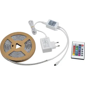 LED páska LED pásek set RGBWW 24 W 900 lm IP20 5 m s IR ovladačem a napájecím zdrojem teplá bílá