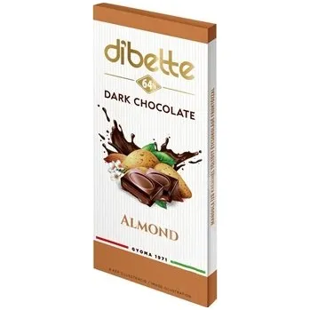 Žvýkačka Diabette Choco Hořká čokoláda s fruktózou plněná krémem s mandlovou příchutí (80g)
