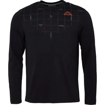 Pánské tričko Pánské triko Kappa LOGO ISORD S Černá, Šedá