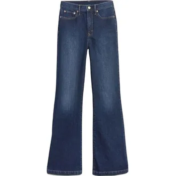 Dámské oblečení Dámské džíny GAP 70S FLARE 32LONG Tmavě modrá