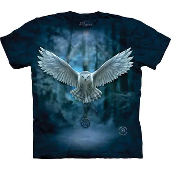 Pánská móda Pánské batikované triko The Mountain - Očekávejte Magii - modré Velikost: L 10-4893