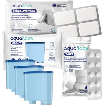 AquaFloow pro kávovary Philips Saeco: odvápňovač + tablety + 3X filtr