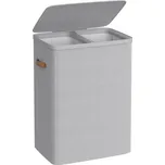 Koš na prádlo 170 l, 2 přihrádky, s víkem