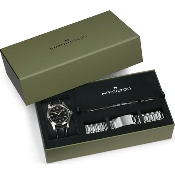 Módní doplněk Hamilton Khaki Field H70605732 Murph Automatic + náhradní řemínek + prodloužená záruka 5 let + možnost výměny do 90 dní