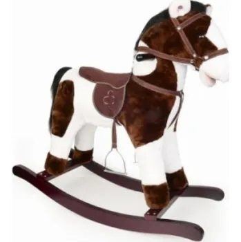 Houpací kůň Artyk Hnědé a bílé houpací kolo