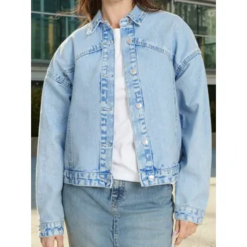 Dámská casual bunda Sinsay - Krátká džínová bunda - modrá - 965CF-50J - 965CF-50J-L