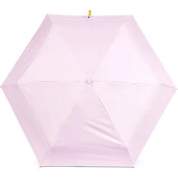 Deštník Skládací mini deštník s pevným pouzdrem, velké, 2 pudrová