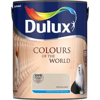 barva na zeď Dulux 5 l béžová kostkovaná matná latexová Barva na zeď