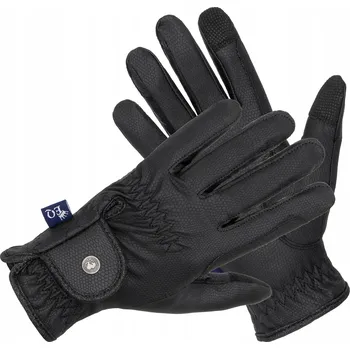 Jezdecké rukavice Jezdecké rukavice Equestrian queen černé, vel. XXS