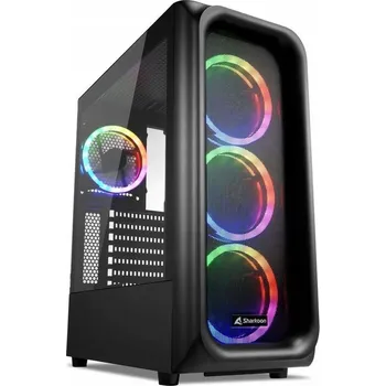 PC skříň Počítačová Skříň Sharkoon TK5M RGB Midi Tower, černá