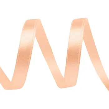 Stuha Atlasová stuha svazky po 5 m šíře 6 mm, malé, 07 pudrovo-lososová