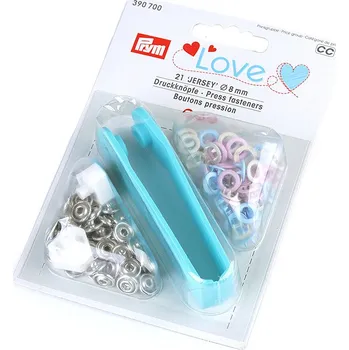 Knoflíky stiskací Baby Ø8 mm Prym na slabé látky, velké, multikolor