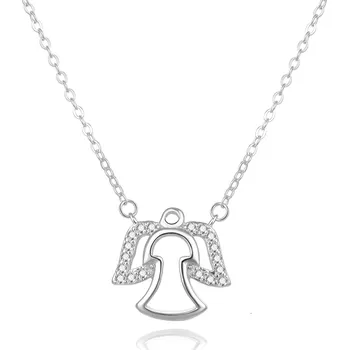 Náhrdelník Stříbrný náhrdelník s andělíčkem AGS848/47 Beneto