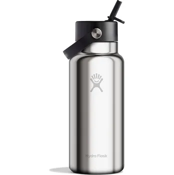 Termoska Termoska Hydro Flask 32 oz Wide Flex Straw Bottle silver 0,946L - Odesíláme do 24 hodin