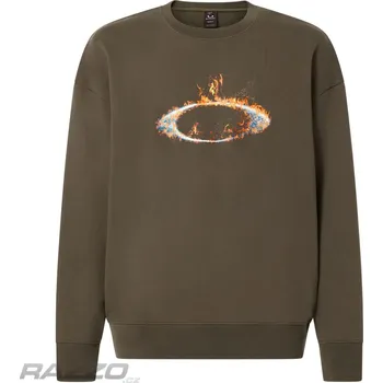 Pánská mikina Pánská mikina Oakley Mtl Solar Rail Crew Sweatshirt New Dark Brush M