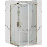 REA/S - Sprchový kout PUNTO 80x100 Gold Se sprchovou vaničkou Savoy KPL-K6442
