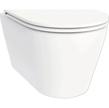 Klozet Závěsné WC set form&style SIX bez splachovacího kruhu vč. WC prkénka