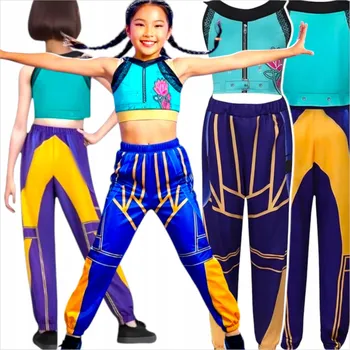 Karnevalový kostým KOSTÝM K-POP LOVKYNĚ DÉMONŮ ZOEY KPOP DEMON HUNTERS PŘEVLEK KOSTÝM