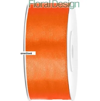 Stuha Stuha satén 25mm x 25m oranžová