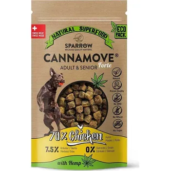 Krmivo pro psa SPARROW Dog CannaMove® Forte Snacks Adult & Senior Chicken 200 g