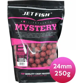 Boilies JET FISH - Boilie Mystery 24mm 250g - jahoda/moruše