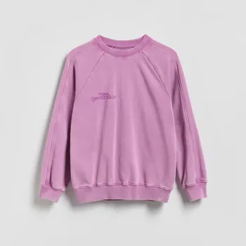 Chlapecká mikina Reserved - Mikina oversized se sepraným efektem - fuchsiová - 577HR-43X - 577HR-43X-146