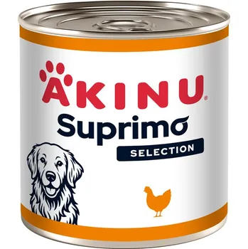 Krmivo pro psa Akinu SUPRIMO SELECTION Kousky kuřete se svalovinou konzerva pro psy 400 g