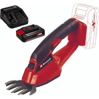 Nůžky na trávu EINHELL NŮŽKY NA TRÁVU GE-CG 18/1 LI 3410382 SADA AKUMULÁTOR 2,5AH