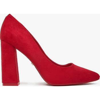 Dámské lodičky Deezee Dámské lodičky na nízkém podpatku červené 38