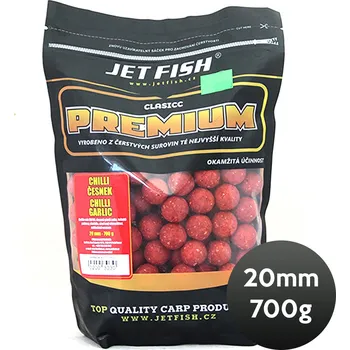 JET FISH Boilie PREMIUM CLASSIC 700g 20mm - Chilli/Česnek
