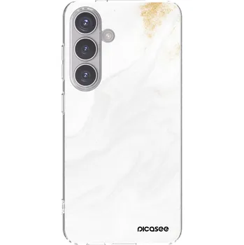 Pouzdro na mobilní telefon Picasee silikonový průhledný obal pro Samsung Galaxy S24 S921B 5G - Bílá