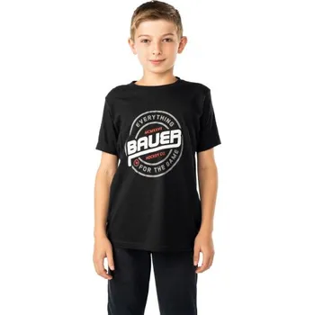 Pánské tričko Bauer Triko Bauer Graphic YTH, Barva BLK, Velikost M 1038675