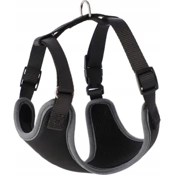 Postroj pro psa Dingo Beztlakové postroje s dvoupásmovým nastavením XS ČERNÉ