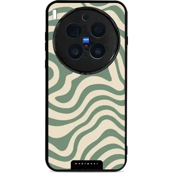 Lesklý kryt Mobiwear Glossy - Vivo X300 Pro - GA57G Zelené a béžové zkrouceniny (Prémiové lesklé pouzdro, obal, kryt Mobiwear Glossy na mobil Vivo X300 Pro - GA57G Zelené a béžové zkrouceniny, materiál Plast + TPU silikon - krytí po všech stranách,)