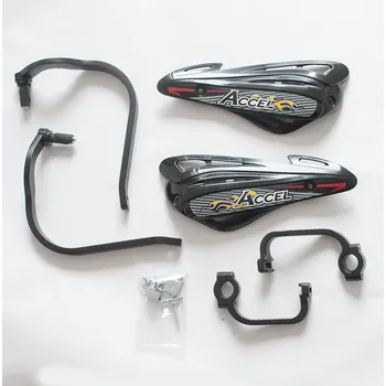 ACCEL chrániče páček s alu upevněním STRONG (22+28mm) dvoubodové upevnění (ALU-černá, PLASTIK-černá) (ACCEL chrániče páček s alu upevněním STRONG (22+28mm) dvoubodové upevnění (ALU-černá, PLASTIK-černá))